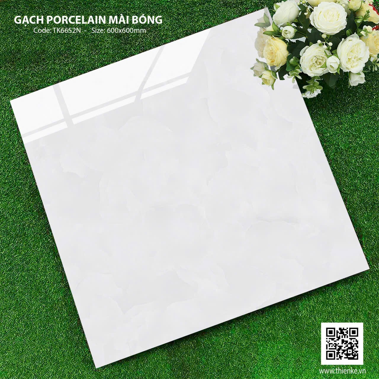 Gạch đá bán sứ bóng 60x60 TK6652N