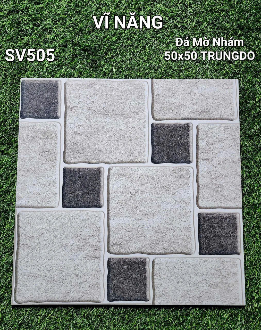 Gạch đá sân vườn 50x50 VN SV505