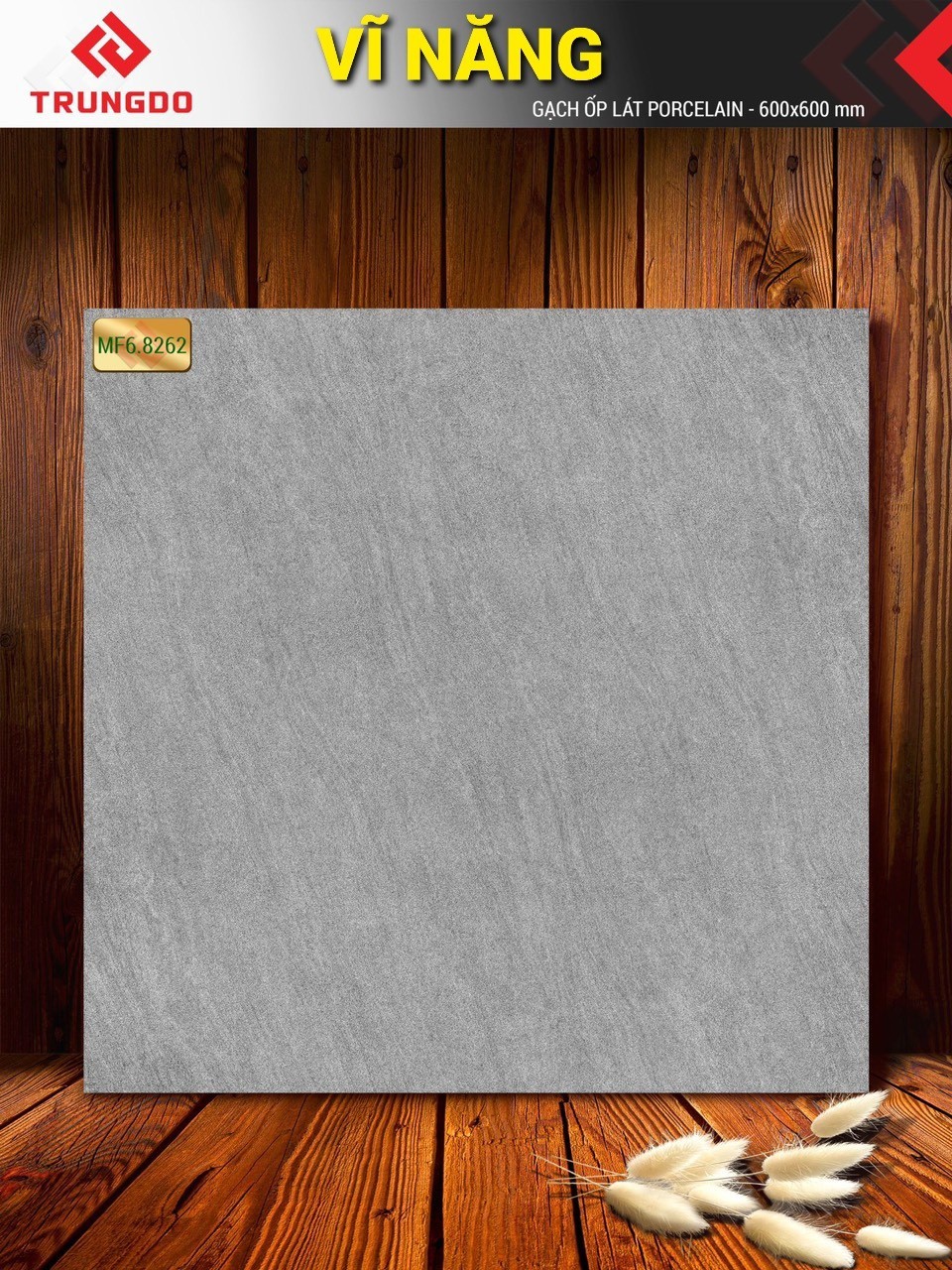 Gạch đá phủ men mờ 60x60 VN MF6.8262