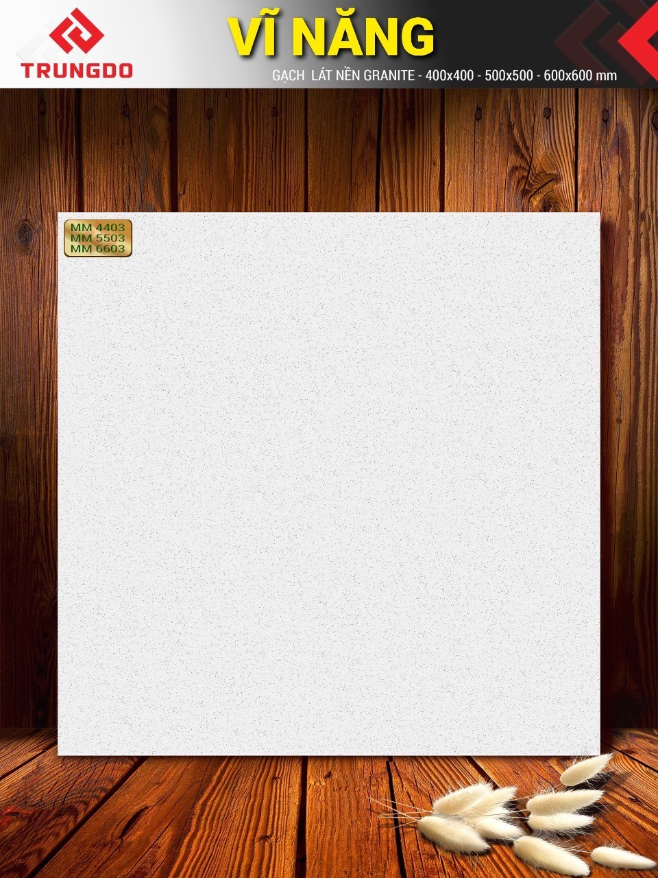 Gạch đá mè hạt nhỏ 60x60 VN MM6603