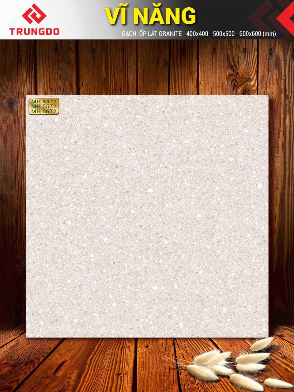 Gạch đá mè hạt 40x40 VN MH4472