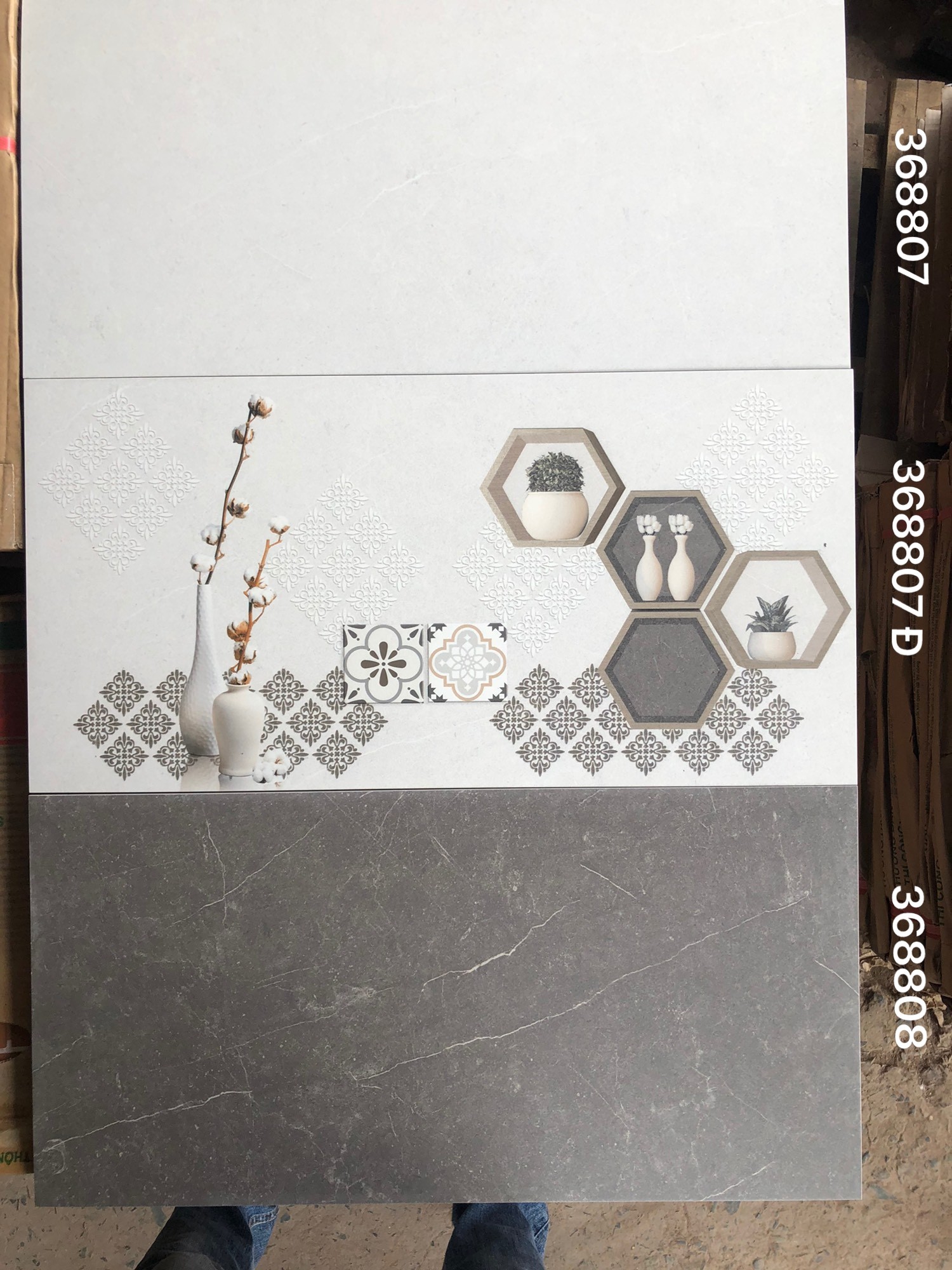 Gạch bán sứ mờ 30x60 VNG 368807-368808-Đ368807Đ