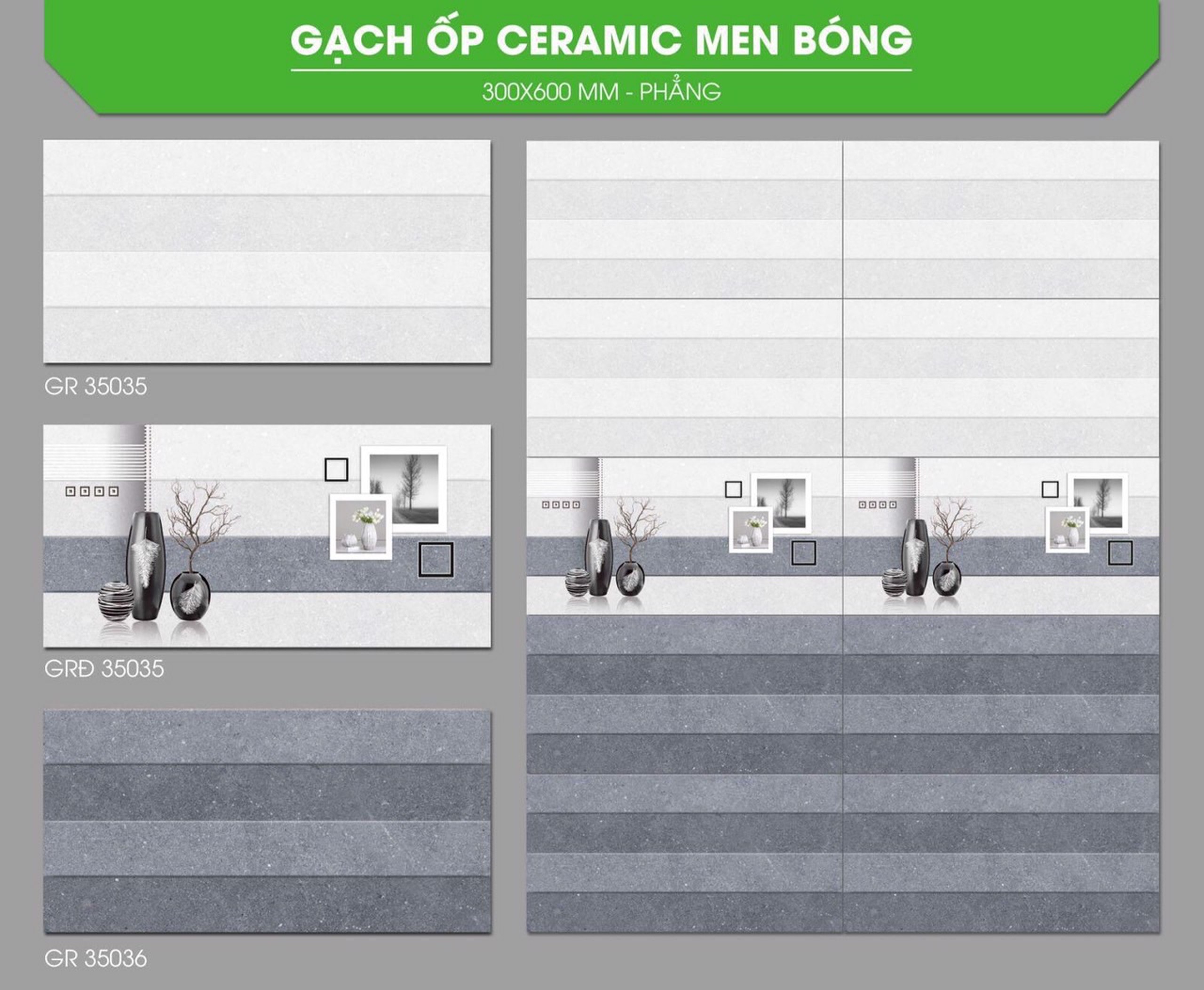 Gạch men bóng 30x60 NVT GR35035-35036-ĐGRĐ35035