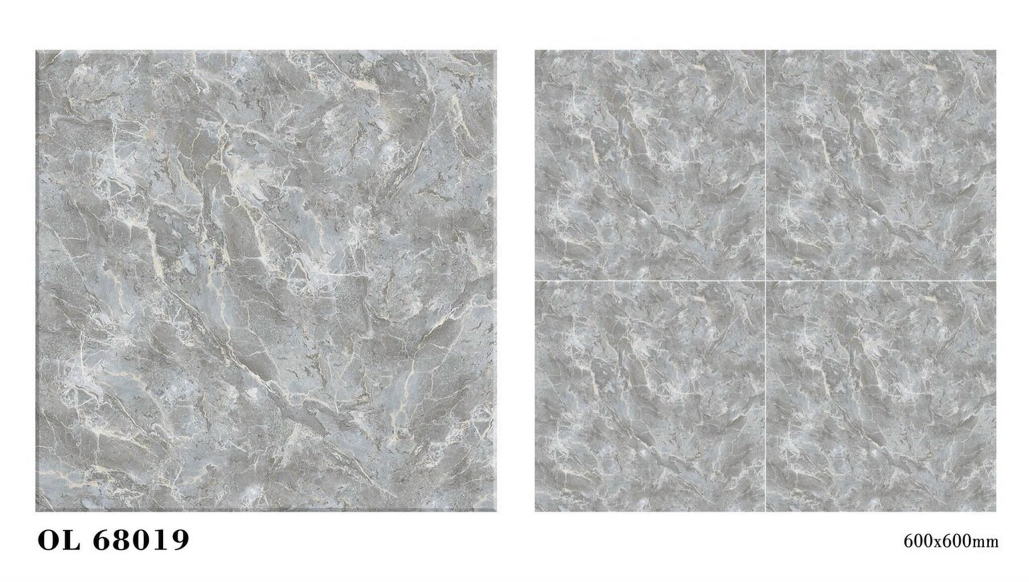 Gạch đá bóng 60x60 NVT OL68019