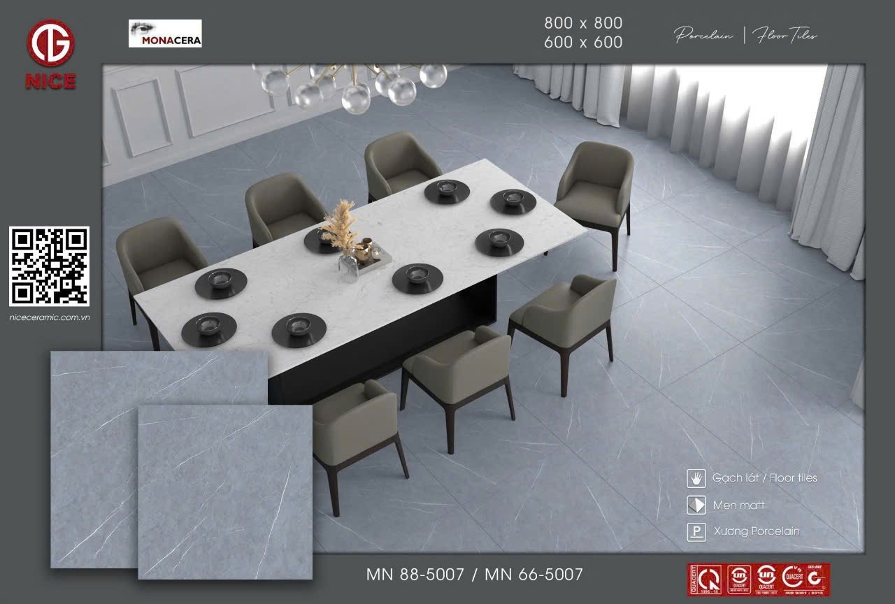 Gạch đá bán sứ mờ 60x60 MN 66-5007