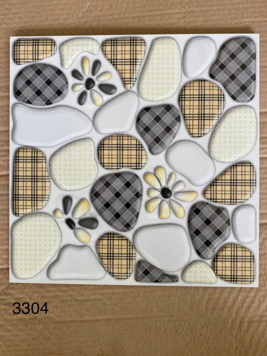 Gạch men bóng in nổi 30x30 3304
