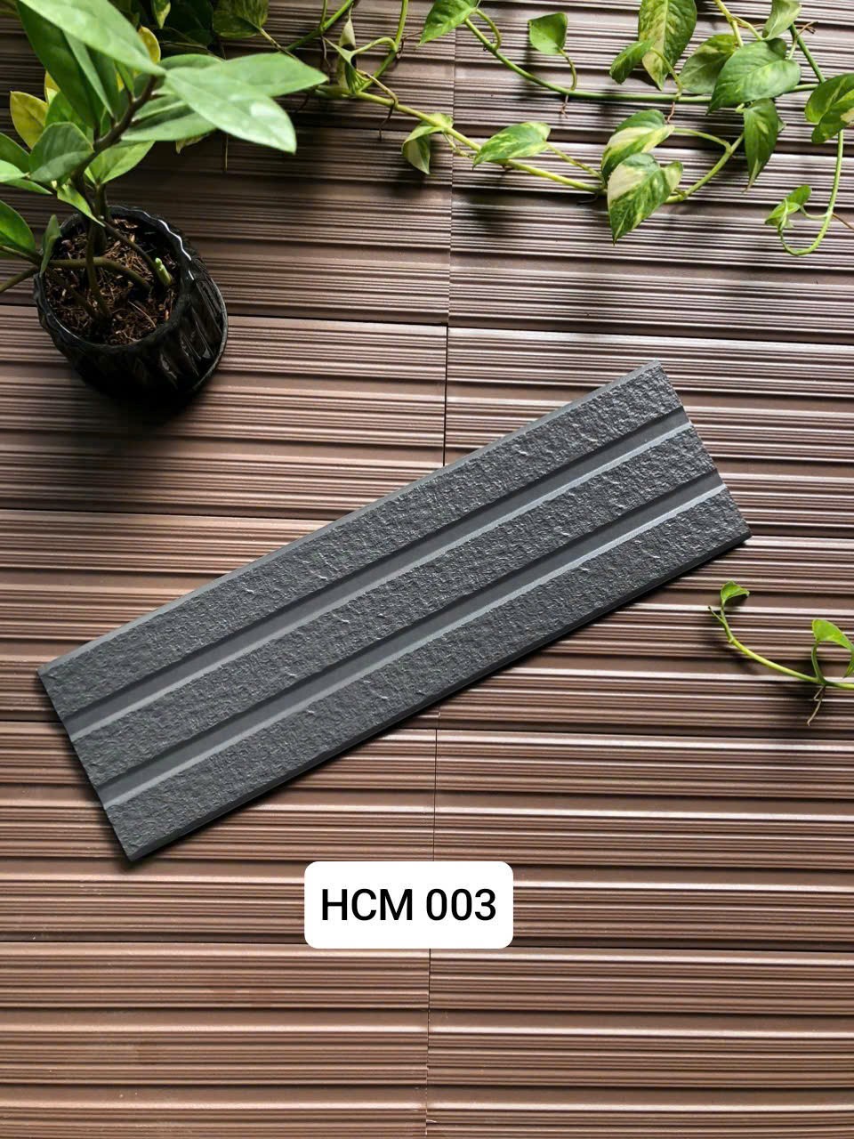 Gạch đá bán sứ mờ 15x50 HCM 003
