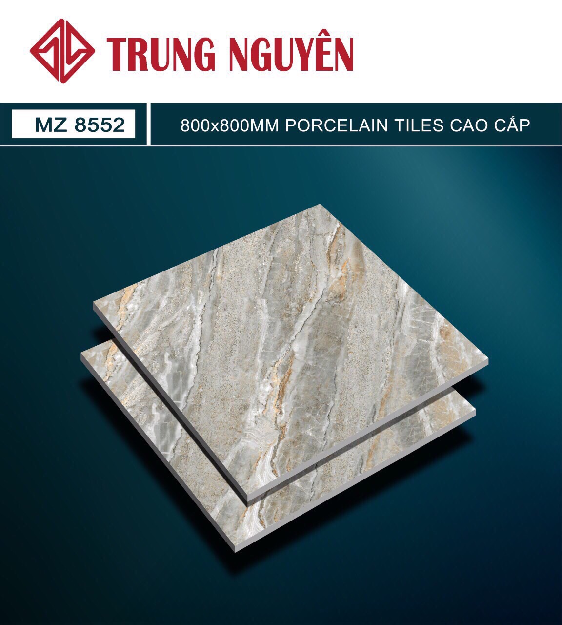 Gạch bán sứ bóng 80x80 TN MZ8552
